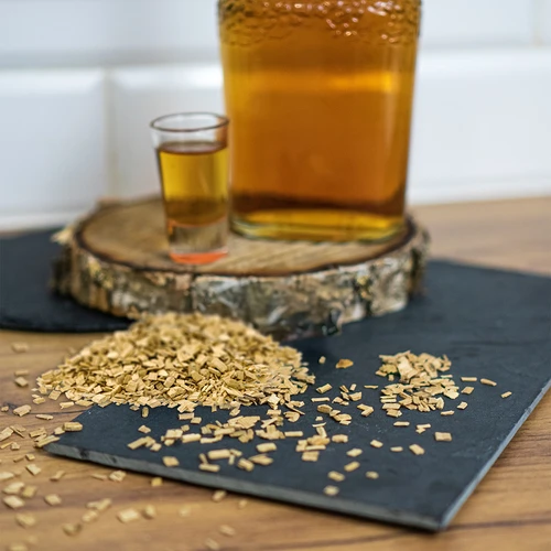 Scaglie di rovere naturali per aromatizzare gli alcolici (whisky, vino bianco), 50 g - 9