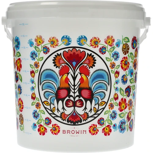 Secchio alimentare GWIOZDA - con coperchio, 10 L - 2