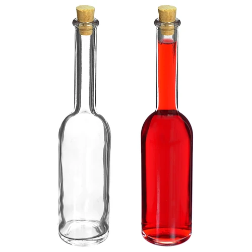 Set di 6 bottiglie per liquori 100 ml + 6 tappi in sughero - 6