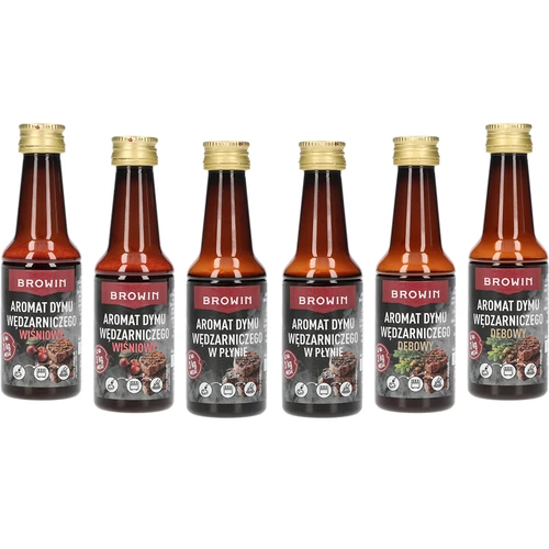 Set di aromi di fumo per affumicatura in formato liquido, 6 pezzi da 40 ml