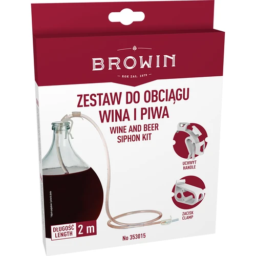 Set per travaso del vino con impugnatura e morsetto - 5