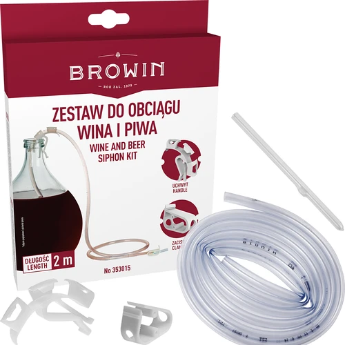 Set per travaso del vino con impugnatura e morsetto - 2