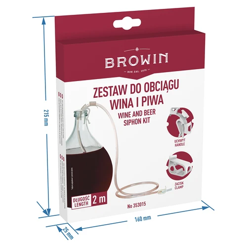 Set per travaso del vino con impugnatura e morsetto - 7