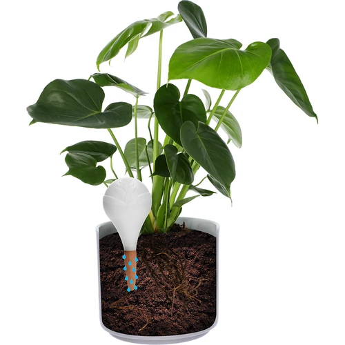 Sfera autoirrigante per piante, bianca opaca con punta in ceramica, 400 ml - 6