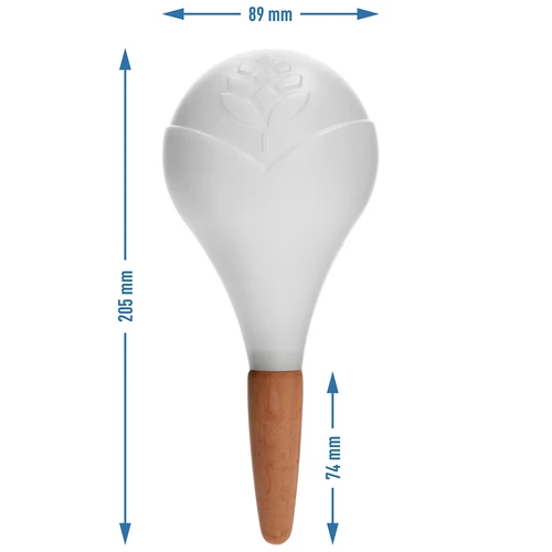 Sfera autoirrigante per piante, bianca opaca con punta in ceramica, 400 ml - 5