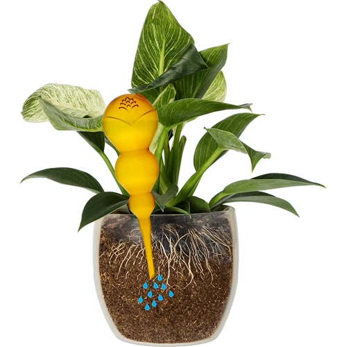 Sfera autoirrigante tripla (a tre camere), giallo trasparente, 600 ml - 3