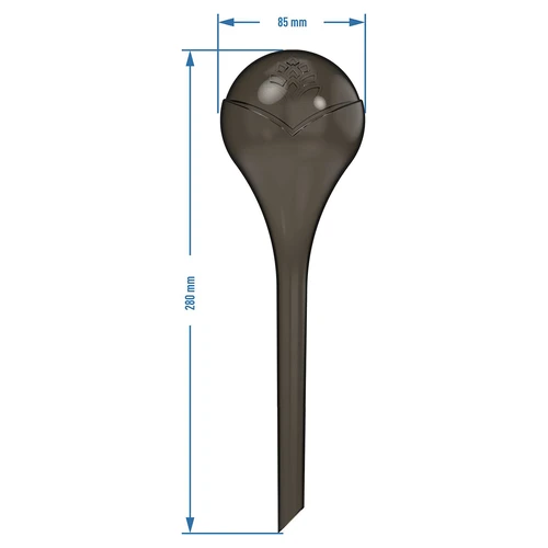 Sfere autoirriganti per piante, nere trasparenti, 400 ml, 4 pz - 5