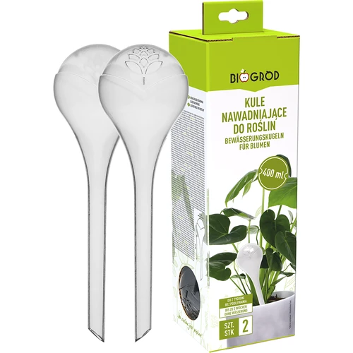 Sfere autoirriganti per piante, trasparenti, 400 ml, 2 pz. - 3