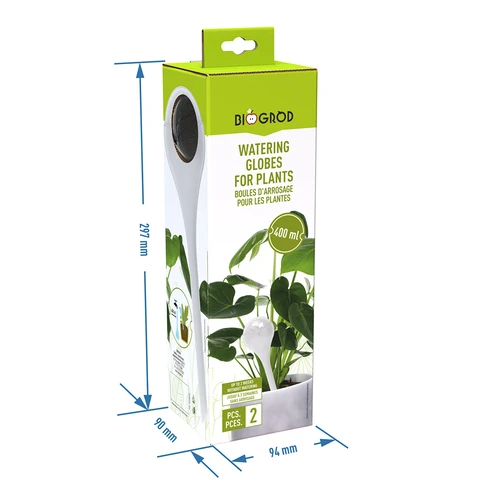 Sfere autoirriganti per piante, trasparenti, 400 ml, 2 pz. - 6