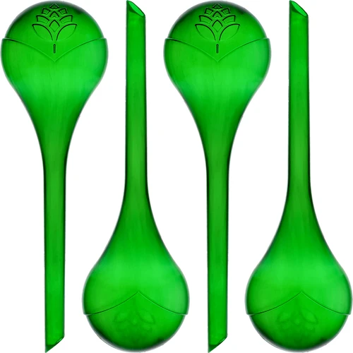 Sfere autoirriganti per piante, verdi trasparenti, 400 ml, 4 pezzi