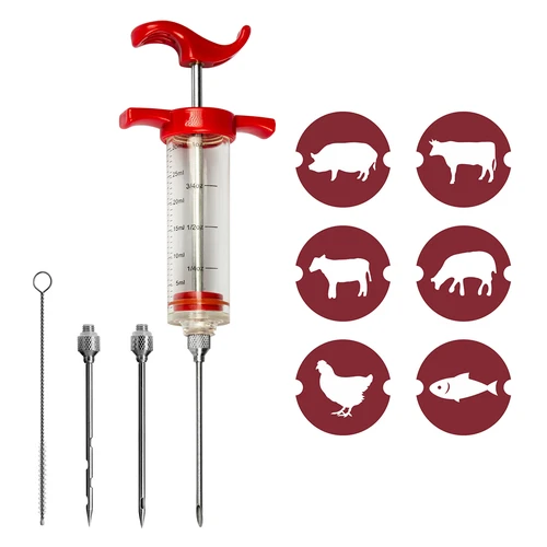 Siringa per marinature 30 ml + 3 aghi + scovolino - 8