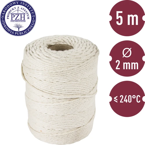 Spago da macellaio in cotone bianco (240°C) – 55 m - 3