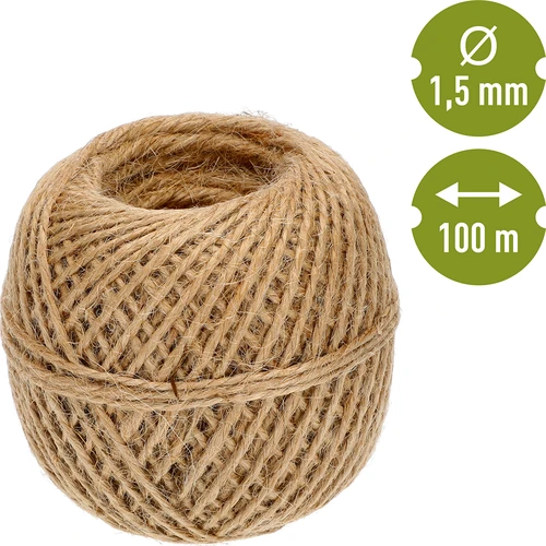 Spago di juta 1,5 mm/100 m/100 g - 4