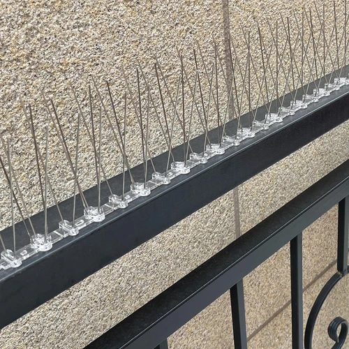 Spuntoni anti-uccelli su listello in plastica, 10 pz. - 13