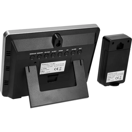 Stazione meteo RCC – elettronica, retroilluminata, wireless, con sensore, nera - 7