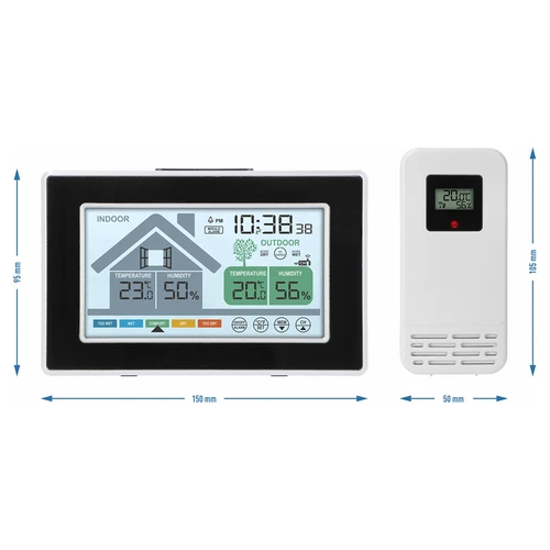 Stazione meteo Soens – elettronica, con sensore esterno wireless - 6