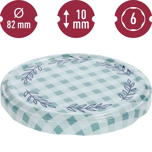 Tappi Twist-Off Ø 82/6 a quadretti - 10 pz. - 4