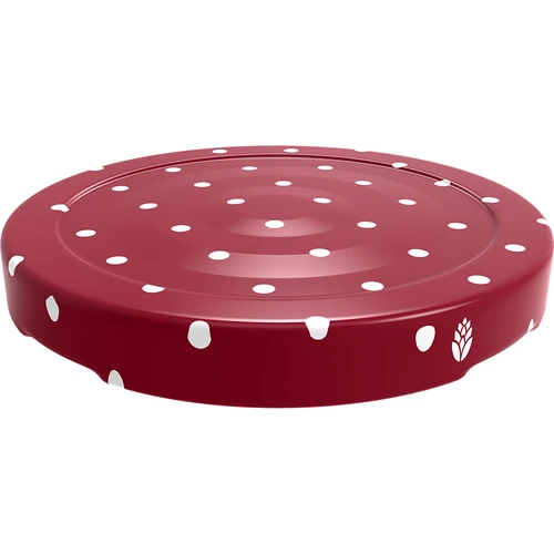 Tappi twist-off fi 43 mm a pois (mix colori) - 10 pezzi - 7