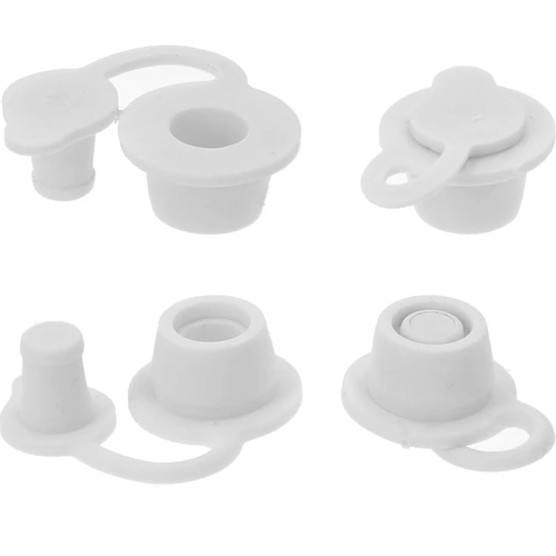 Tappo a vite in plastica Ø 100 mm twist-off con foro e gommino - 5