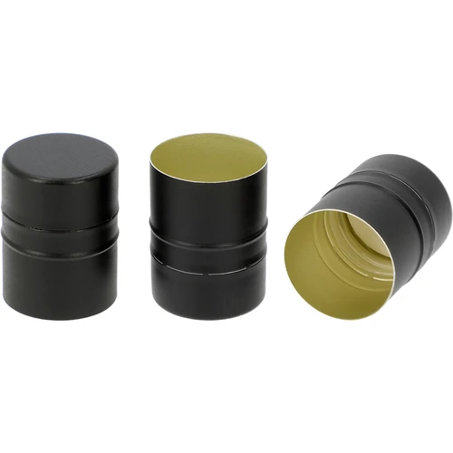 Tappo a vite per bottiglie fi28/38, nero, 8 pz. - 2