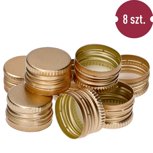 Tappo a vite per bottiglie Ø 28/18 - oro - 8 pezzi - 2