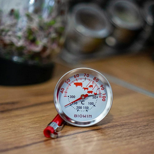 Termometro con doppia scala (30°C–100°C) / (50°C–300°C) 13,0 cm - 4