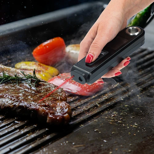 Termometro da cucina a infrarossi, compatto, con sonda pieghevole - 14