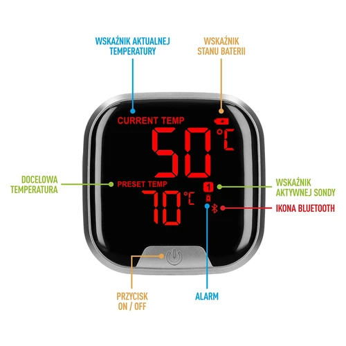 Termometro da cucina con Bluetooth, 2 sonde - 7