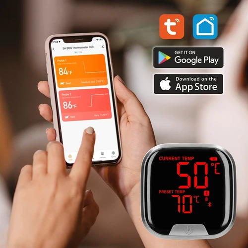 Termometro da cucina con Bluetooth, 2 sonde - 14