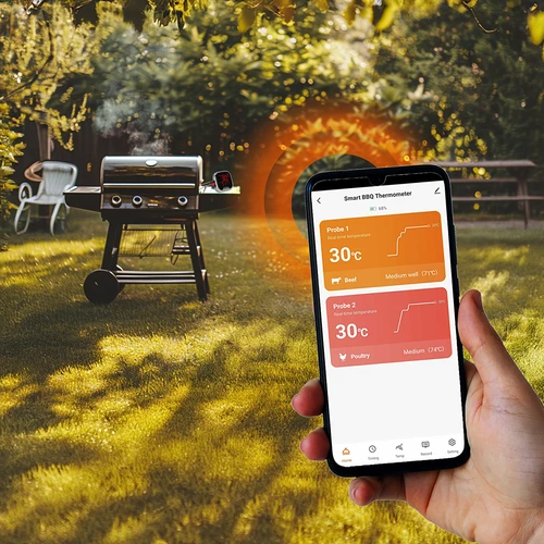 Termometro da cucina con Bluetooth, 2 sonde - 12
