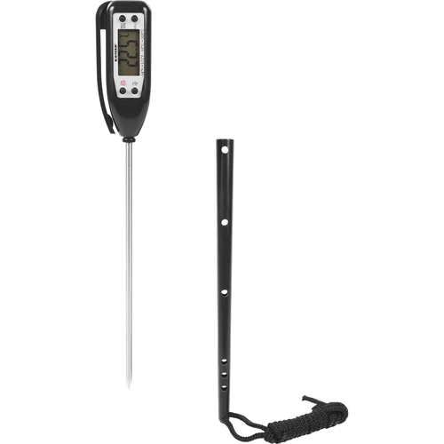 Termometro da cucina elettronico (-50°C a +300°C) con custodia, nero