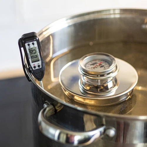 Termometro da cucina elettronico (-50°C a +300°C) con custodia, nero - 3