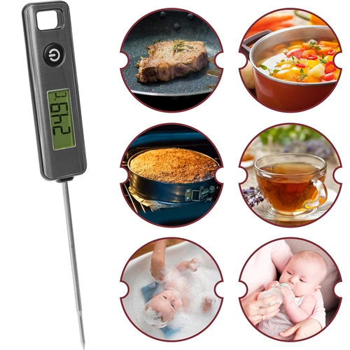 Termometro da cucina elettronico con display LCD (-50 °C a +200 °C) - 6