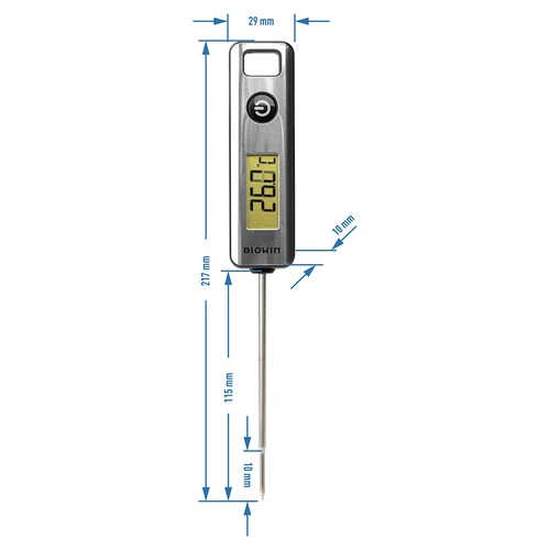 Termometro da cucina elettronico con display LCD (-50 °C a +200 °C) - 4