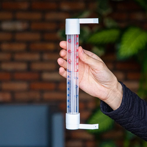 Termometro da esterno con scala trasparente (-70°C a +50°C) 23 cm, assortito - 4