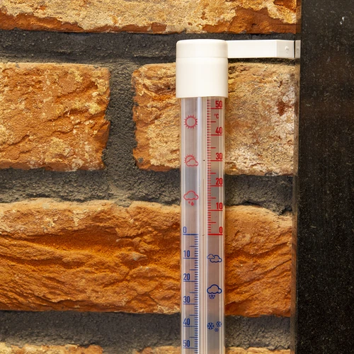Termometro da esterno con scala trasparente (-70°C a +50°C) 23 cm, assortito - 6