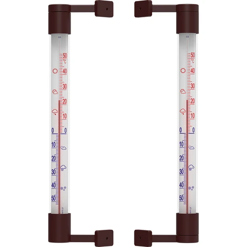 Termometro da esterno marrone (-50°C a +50°C) 22 cm - 3