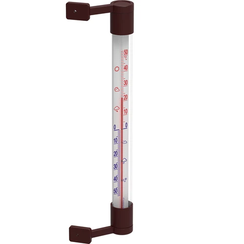 Termometro da esterno marrone (-50°C a +50°C) 22 cm - 2
