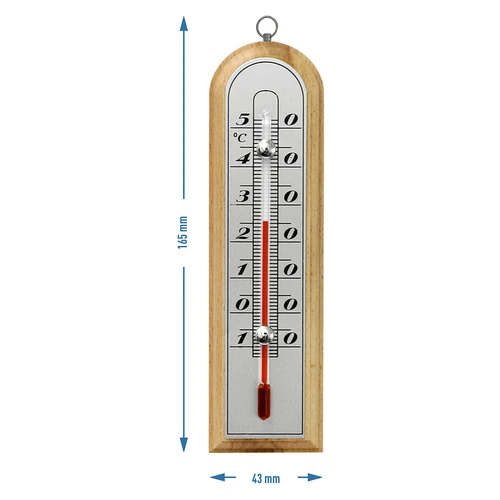 Termometro da interno con scala argentata (-10°C a +50°C) 16 cm assortito - 3