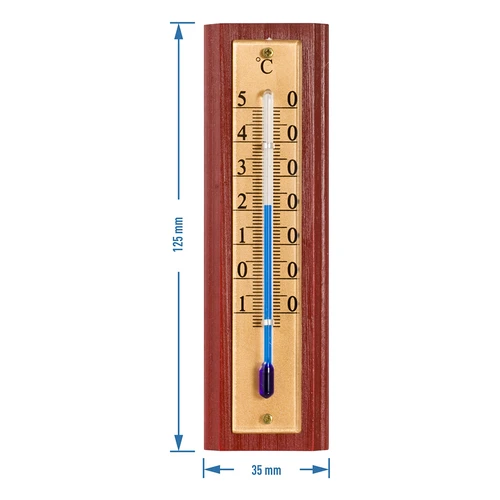 Termometro da interno con scala dorata (-10°C a +50°C) 12 cm - 4