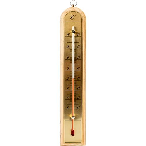 Termometro da interno con scala dorata (da -10 °C a +60 °C) 28 cm — assortito