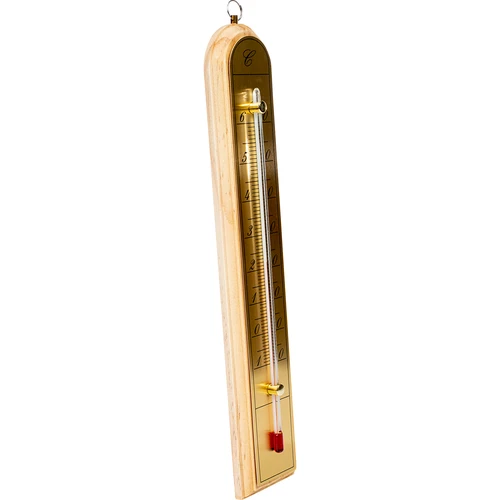 Termometro da interno con scala dorata (da -10 °C a +60 °C) 28 cm — assortito - 3