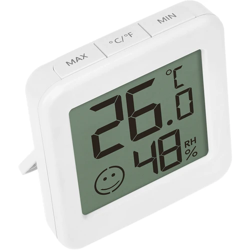 Termometro elettronico con indicatore di comfort, bianco - 4