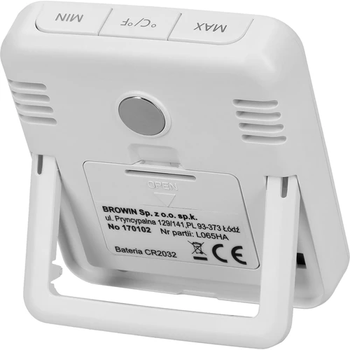 Termometro elettronico con indicatore di comfort, bianco - 5