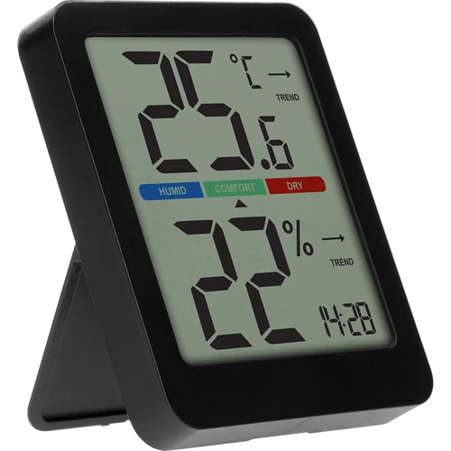 Termometro elettronico da interno, nero