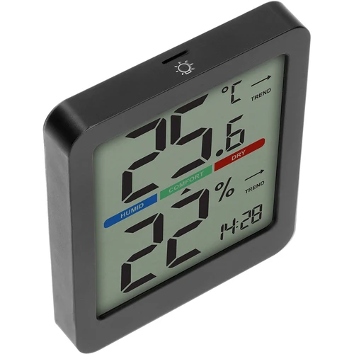 Termometro elettronico da interno, nero - 4