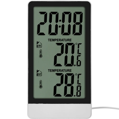 Termometro elettronico Soens – con sonda, bianco - 2