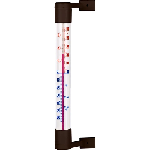 Termometro esterno marrone (-50°C a +50°C) 18 cm