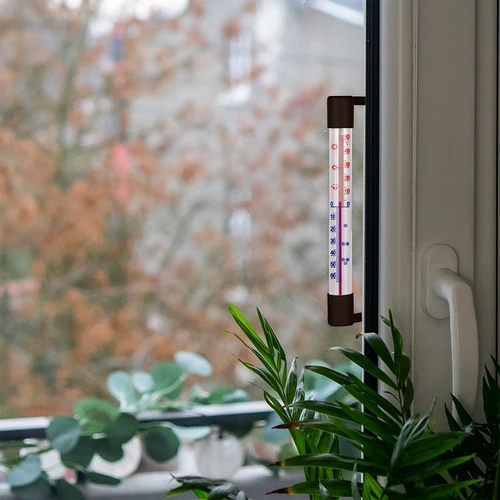 Termometro esterno marrone (-50°C a +50°C) 18 cm - 7
