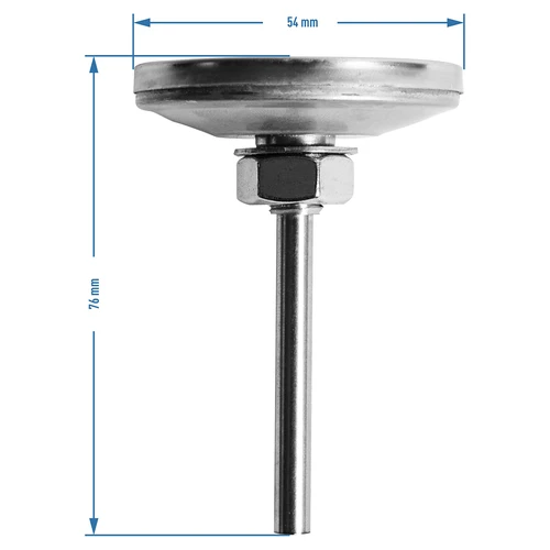 Termometro per affumicatore e BBQ (0 °C – +250 °C) 5,2 cm - 8